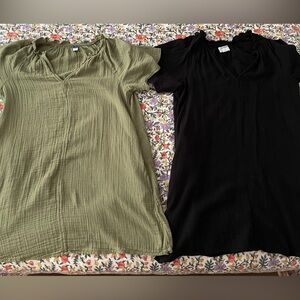 OLD NAVY Crinkle Gauze Mini Swing Dresses (2!) - M